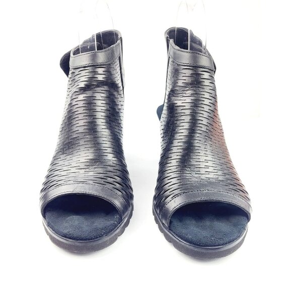 Walking Cradles Women's Nikki Heeled Leather Sandal, Black - Size 8 N‎ - Picture 4 of 10